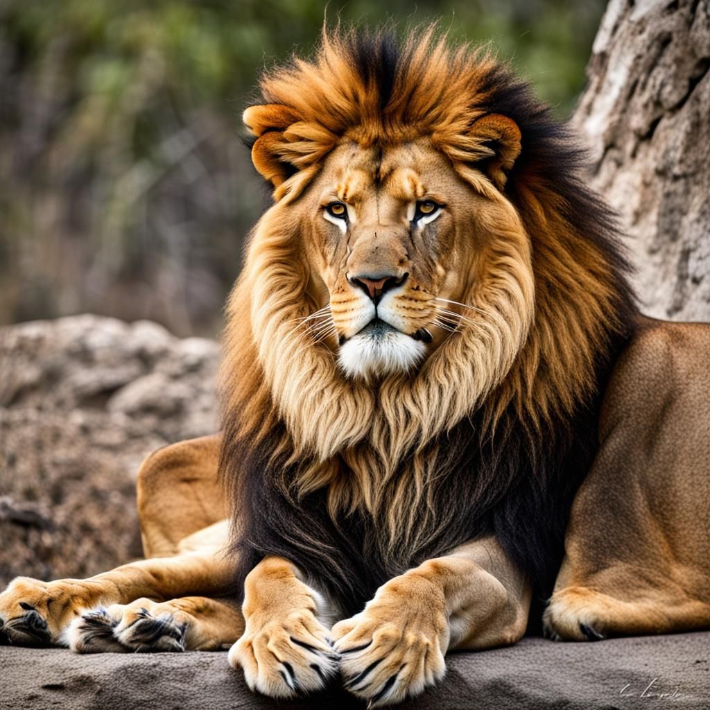 Majestic Male Lion: King of the Jungle