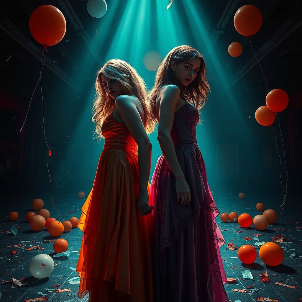 Eerie Teenage Outcasts in Abandoned Prom Hall