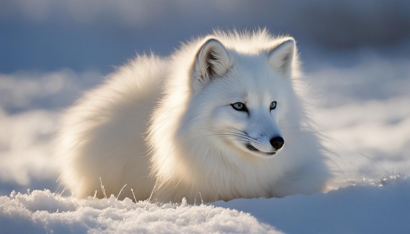 Elegant arctic fox
