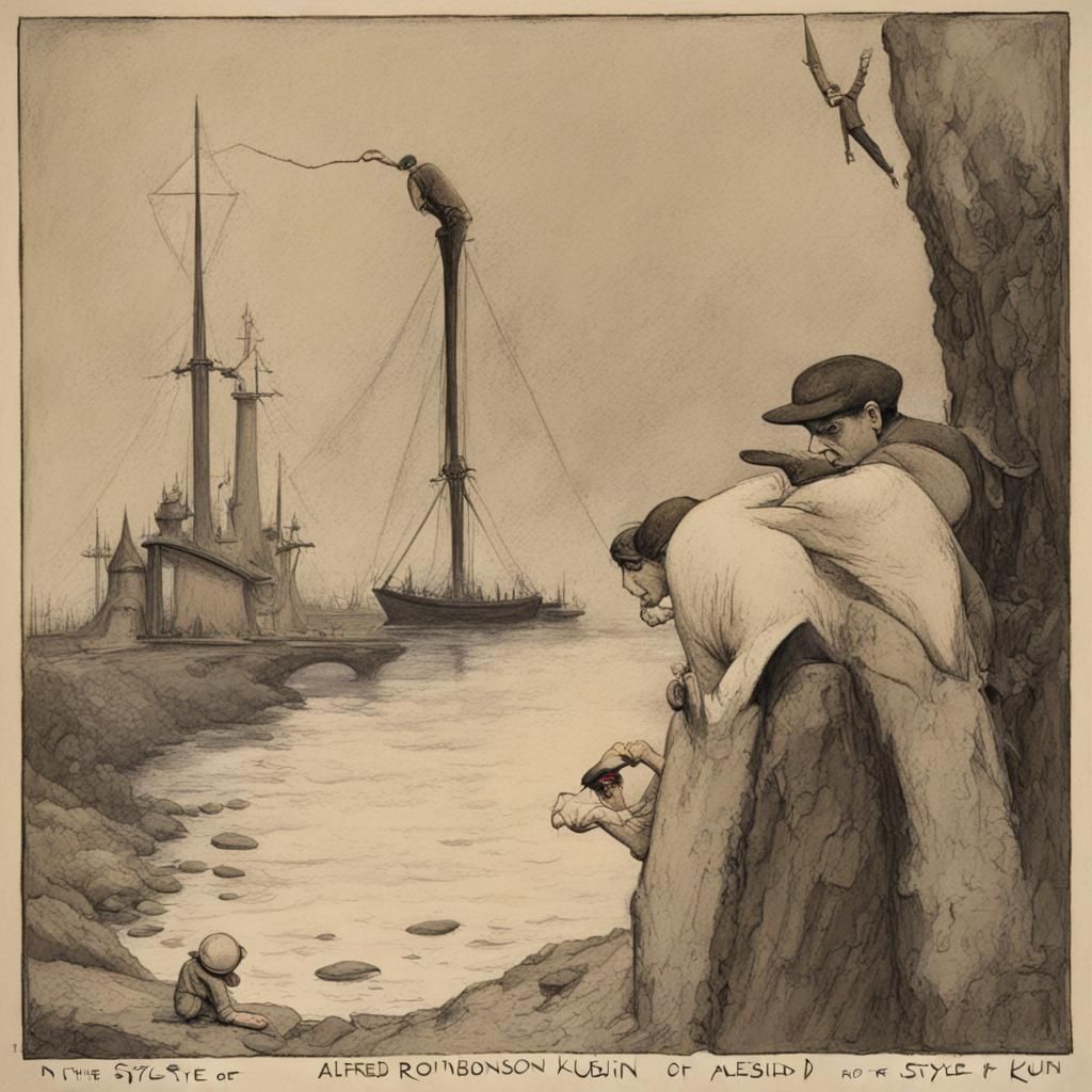 Switzerland Landscape in Expressionist Style