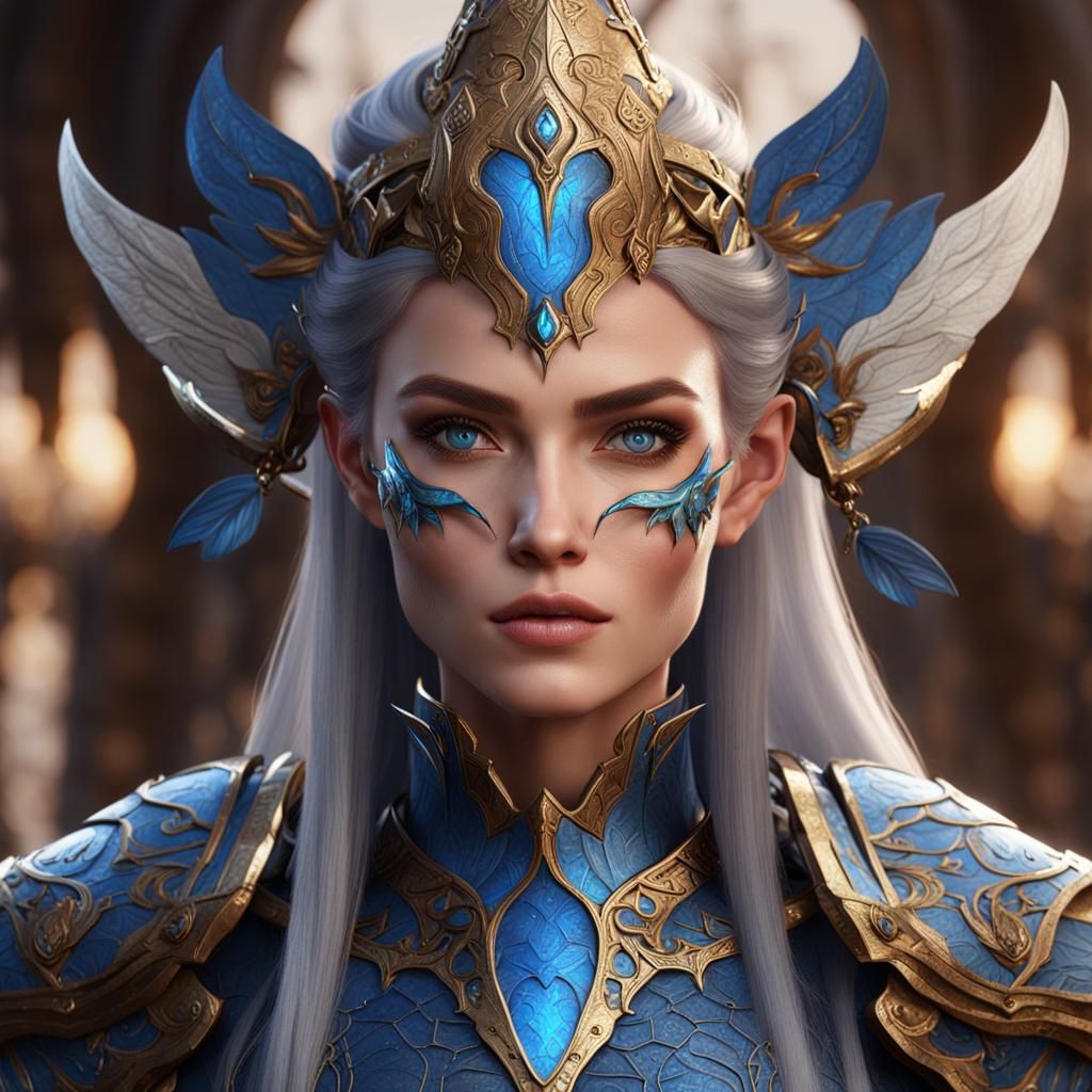 Eladrin Noble in Detailed Fantasy Armor