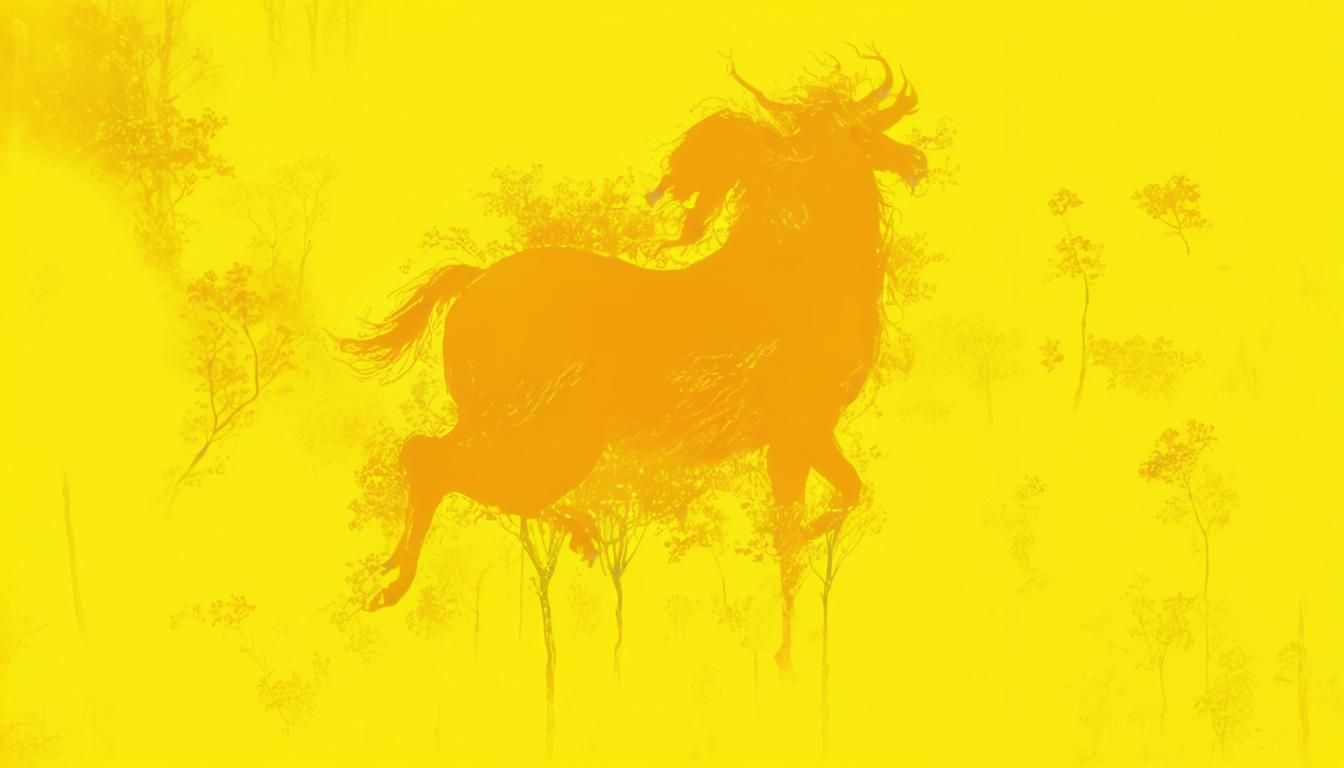 Mystical Centaur Portrait in Dreamlike Oil Painting