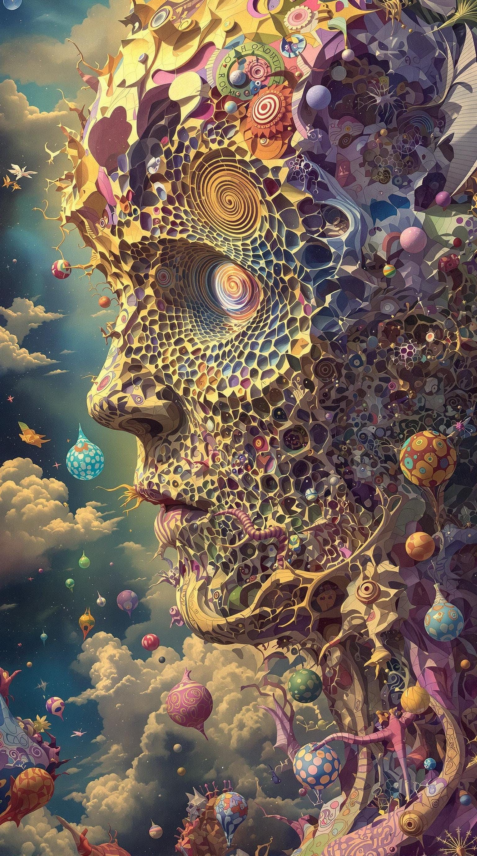 Psychedelic DMT Entity in Hyperbolic Geometry