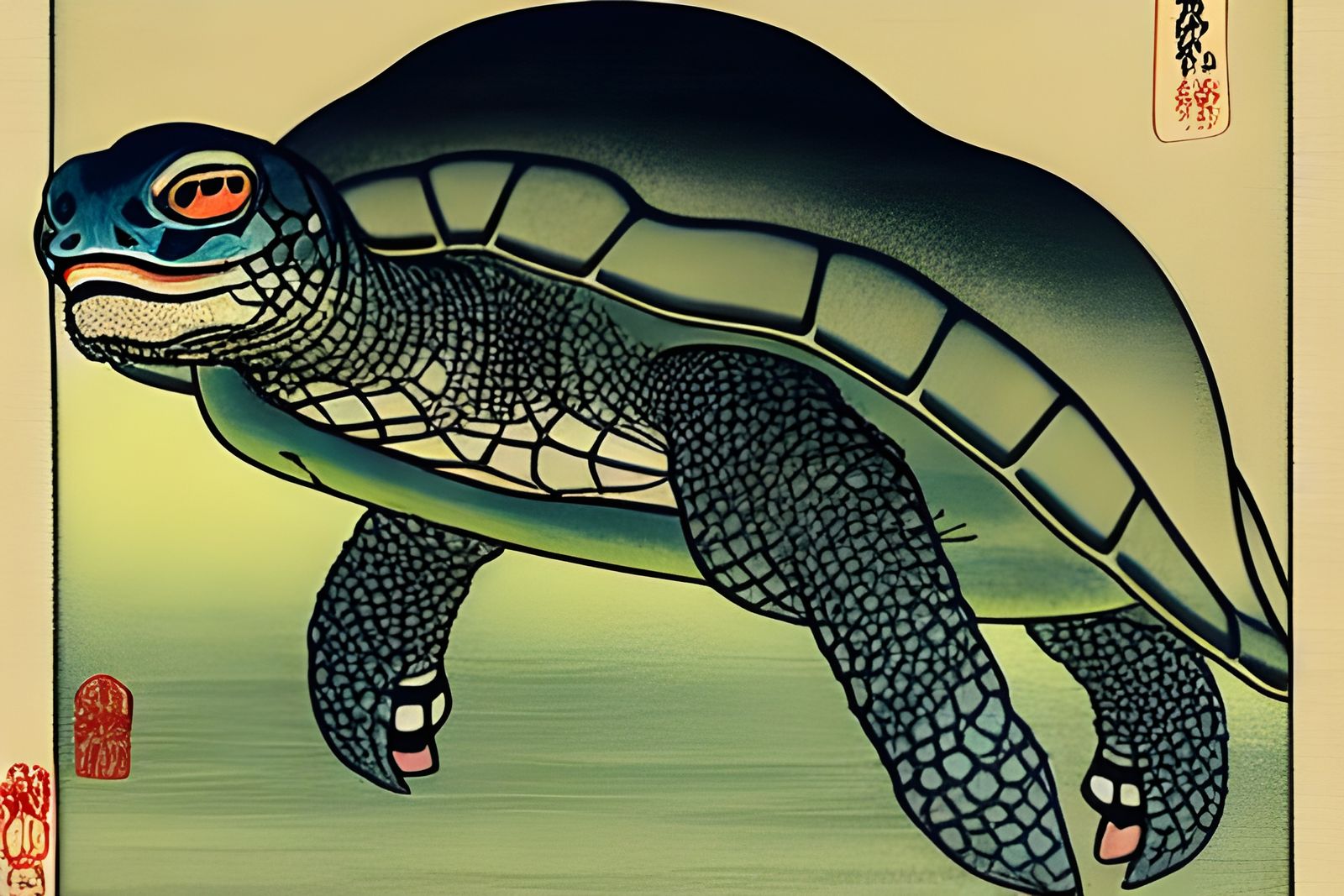 City on Turtle Shell: Sinister Art Nouveau