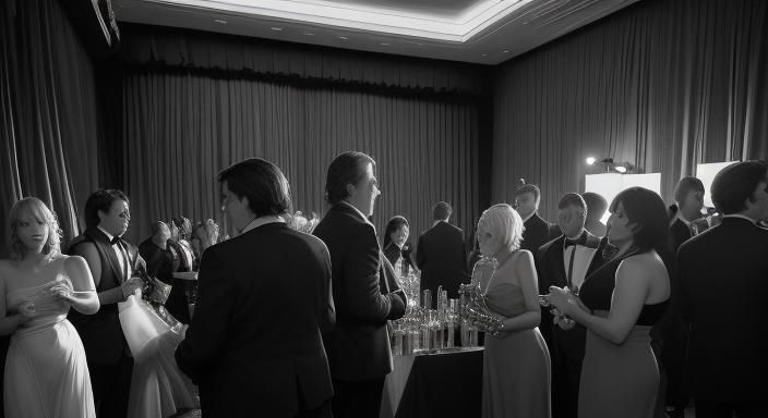 Backstage at the Golden Globes: Hyperrealistic Award Show