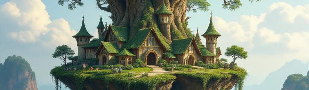 Fantasy Tree City of Thornharrow