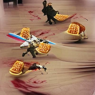 Waffles Plotting Revenge: A Culinary Conspiracy
