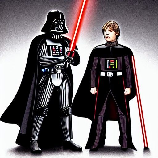 Medieval Darth Vader vs Luke Skywalker Battle