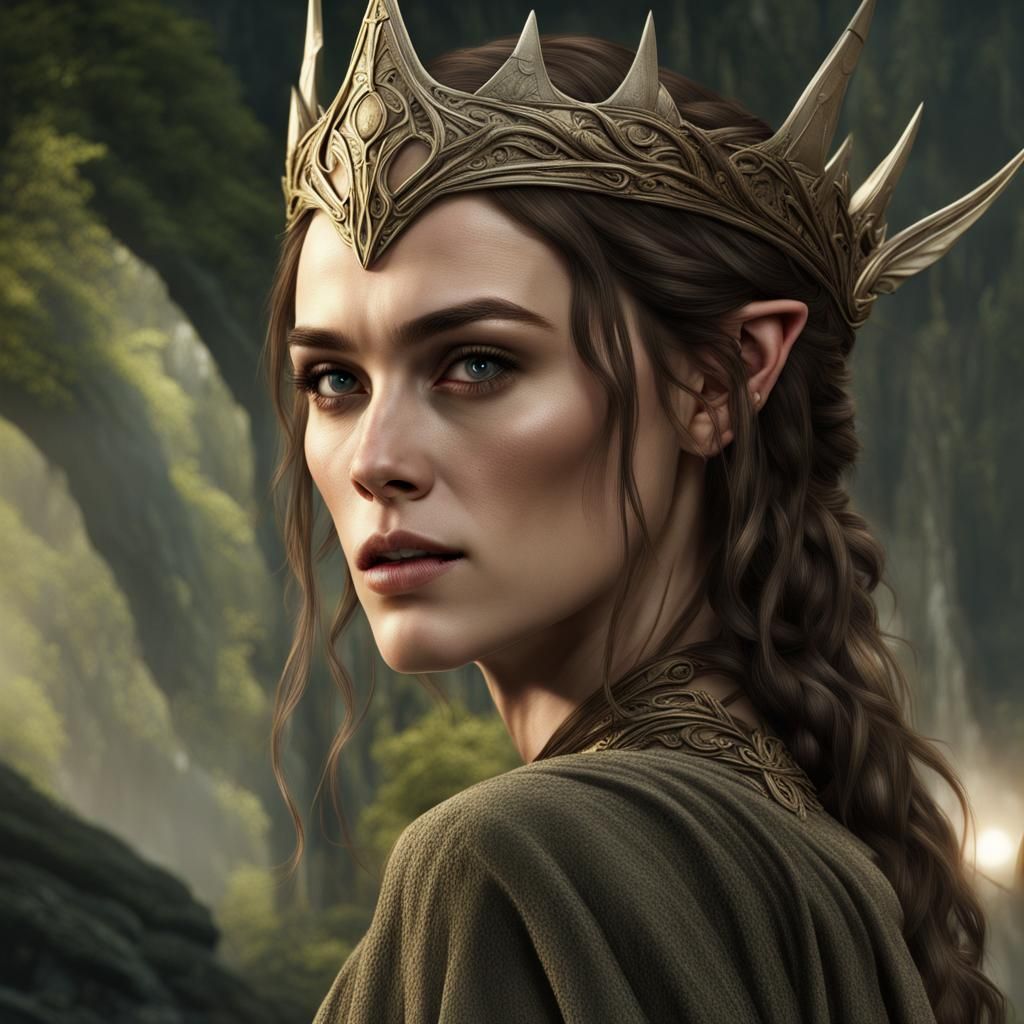Keira Knightly as Lord of the Rings Elf Princess
