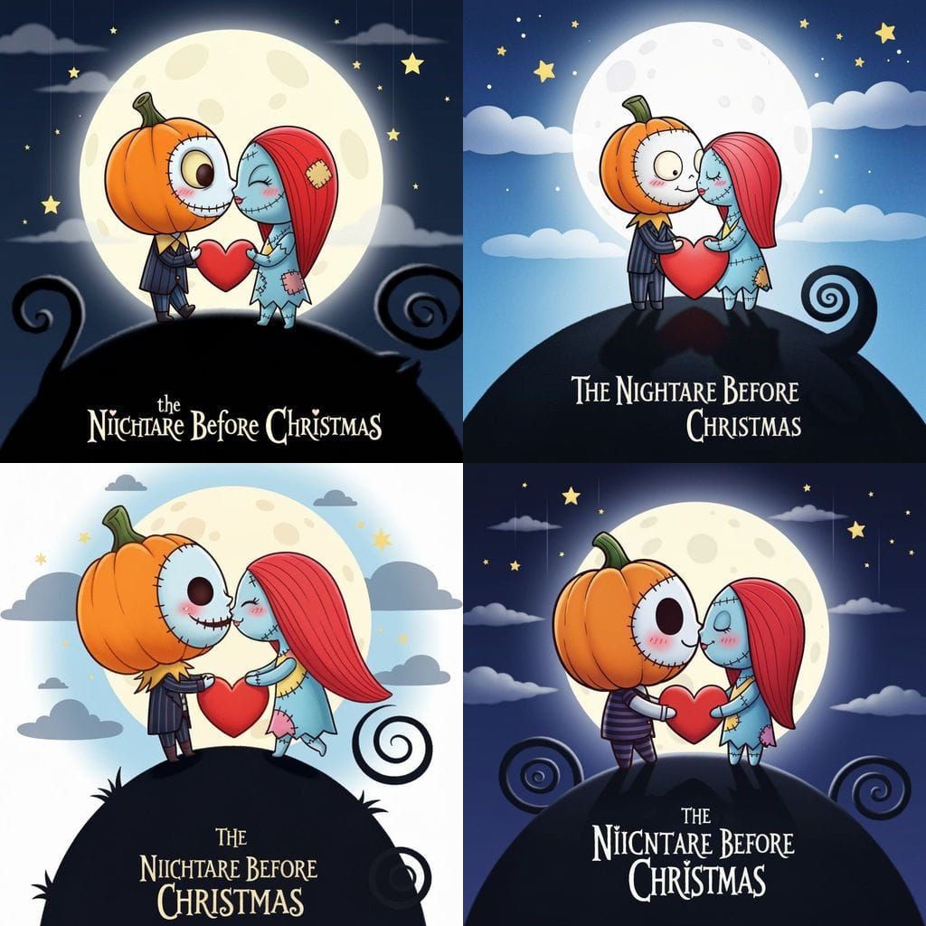 Kawaii Nightmare Before Christmas Movie Poster