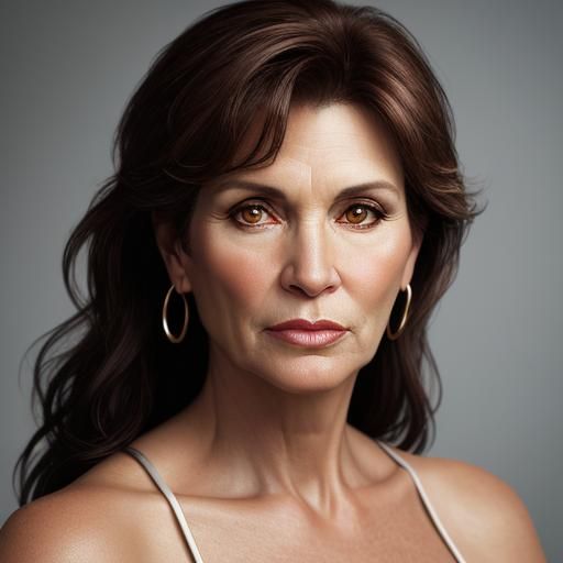 Elegant Portrait of a Confident Middle-Aged Woman