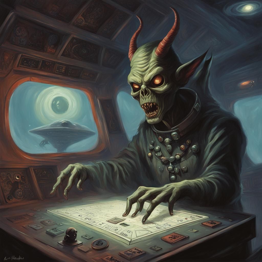 Sinister Demon Communicates with Aliens Using Ouija Board