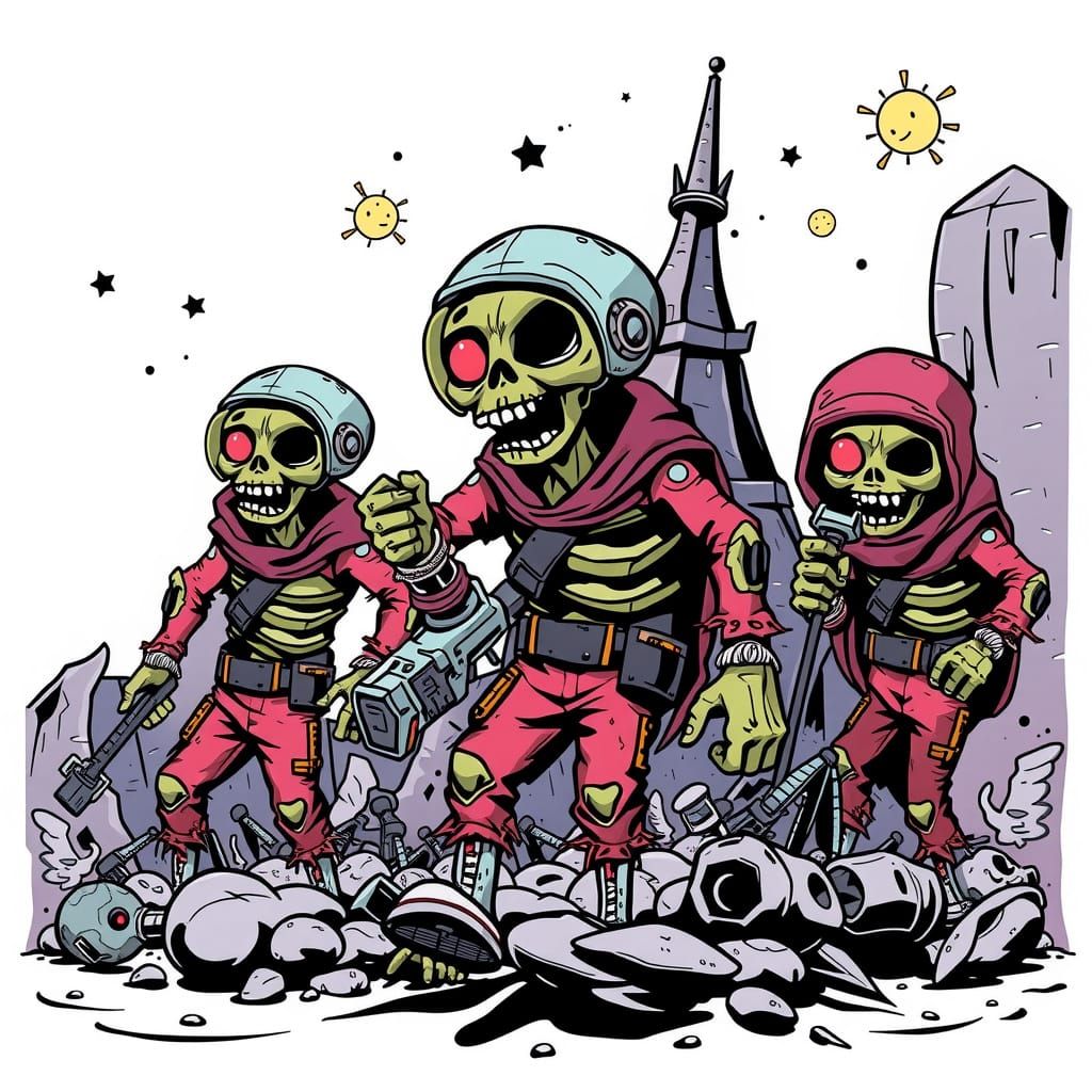 Astro Zombies: Sci-Fi Horror Art