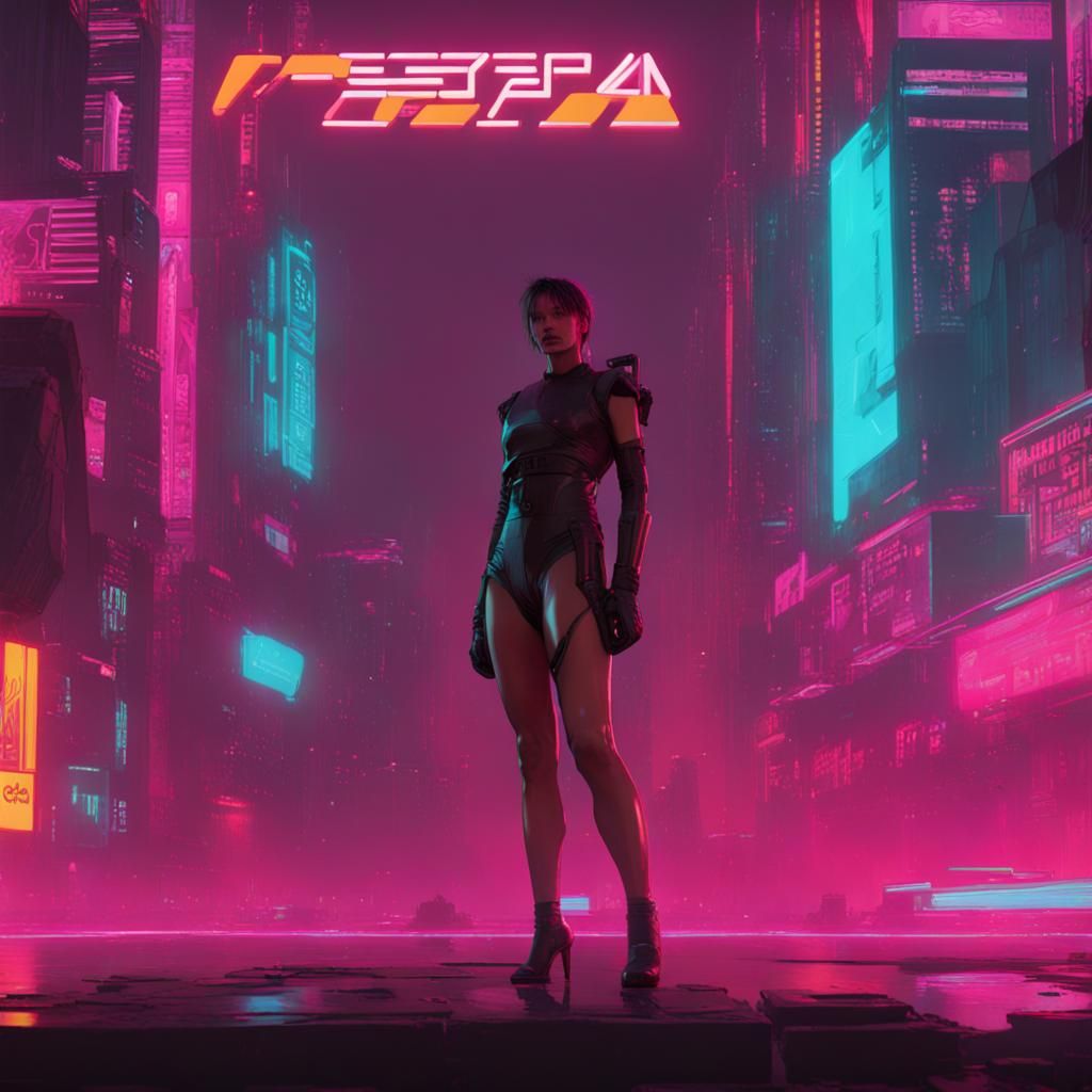 Cyberpunk Glitch Art with 90s Internet Imagery