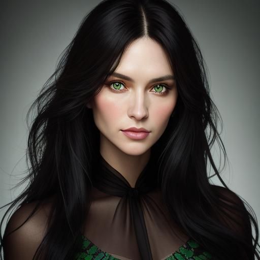 Portrait of a Beautiful Woman with Studio Lighting