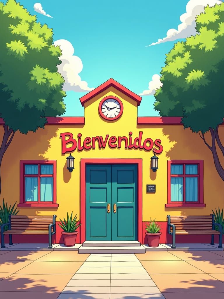 Bienvenidos: Anime-Style School Welcome in Manga Style