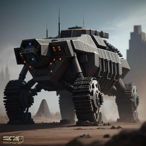 Black UNSC ONI Warthog in Sci-Fi Style