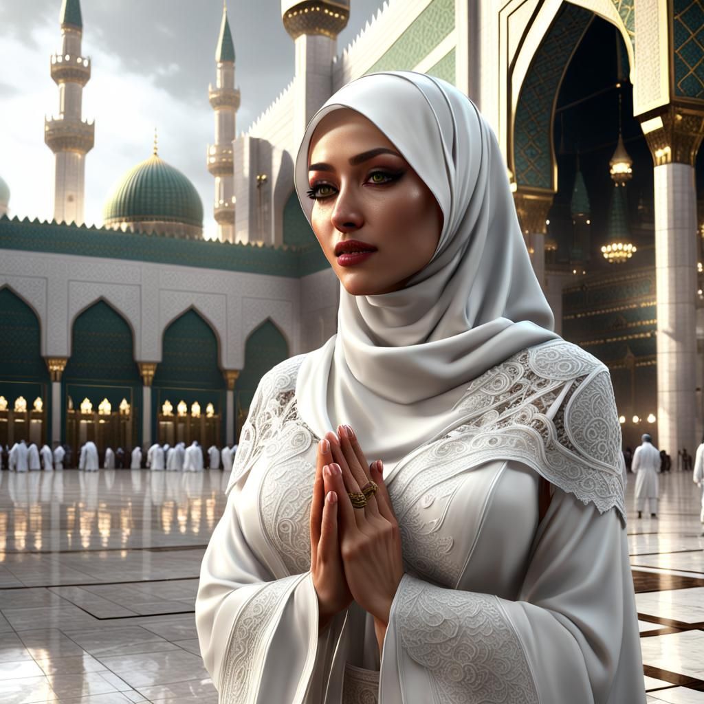 Praying Beautiful Woman