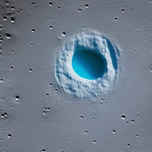 glacier on the moon