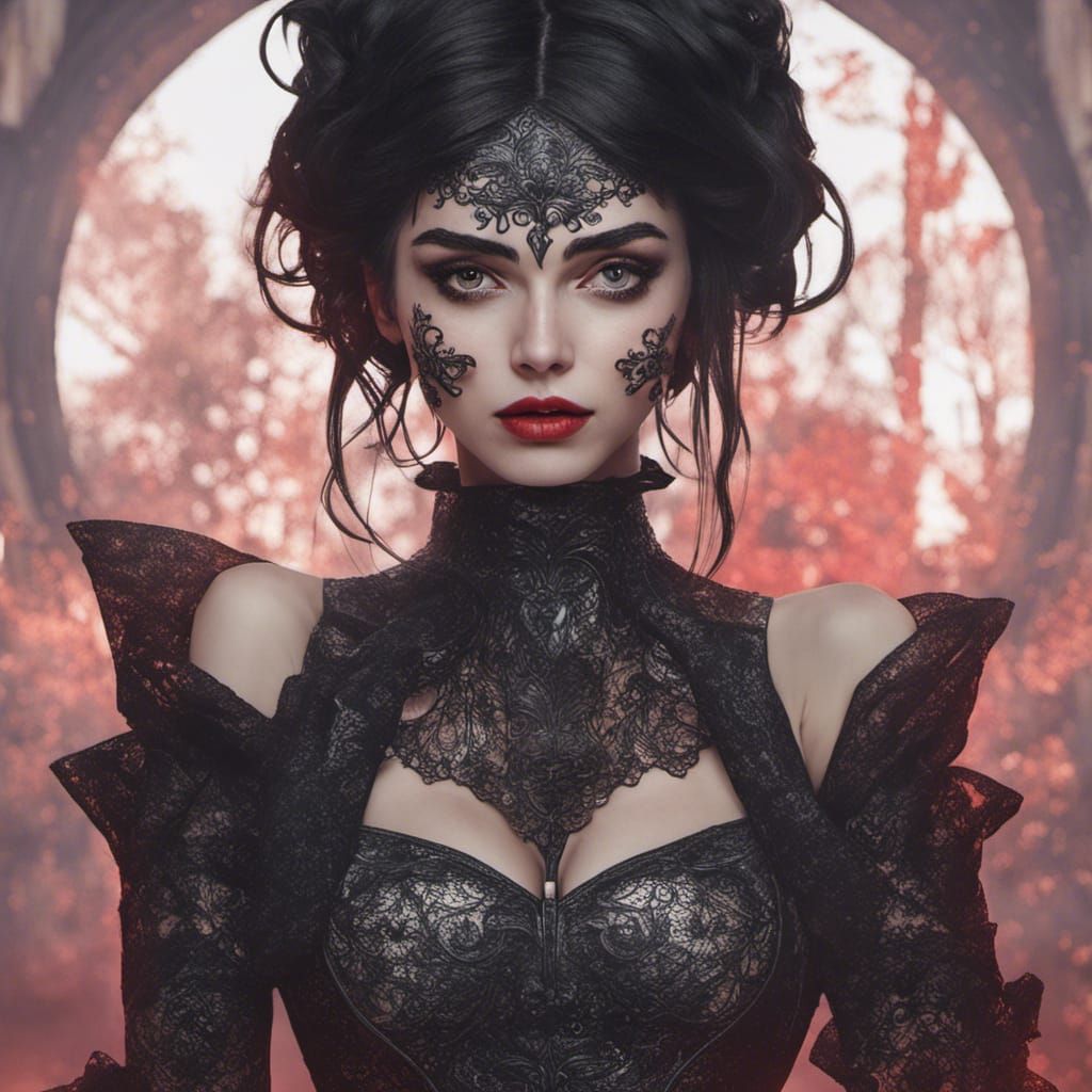 Biopunk Yennefer of Vengerberg with Magic