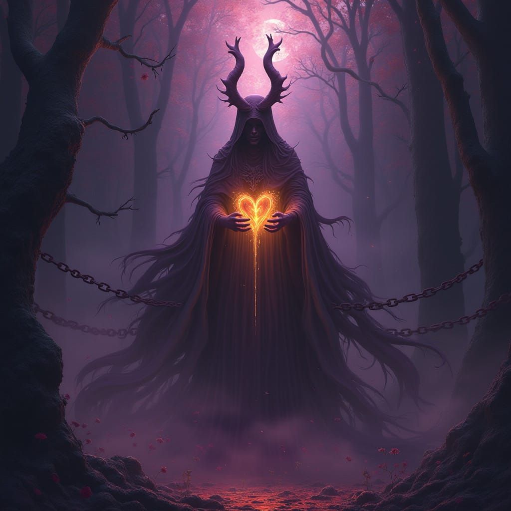 Majestic Spirit Radiates Compassion in Chains