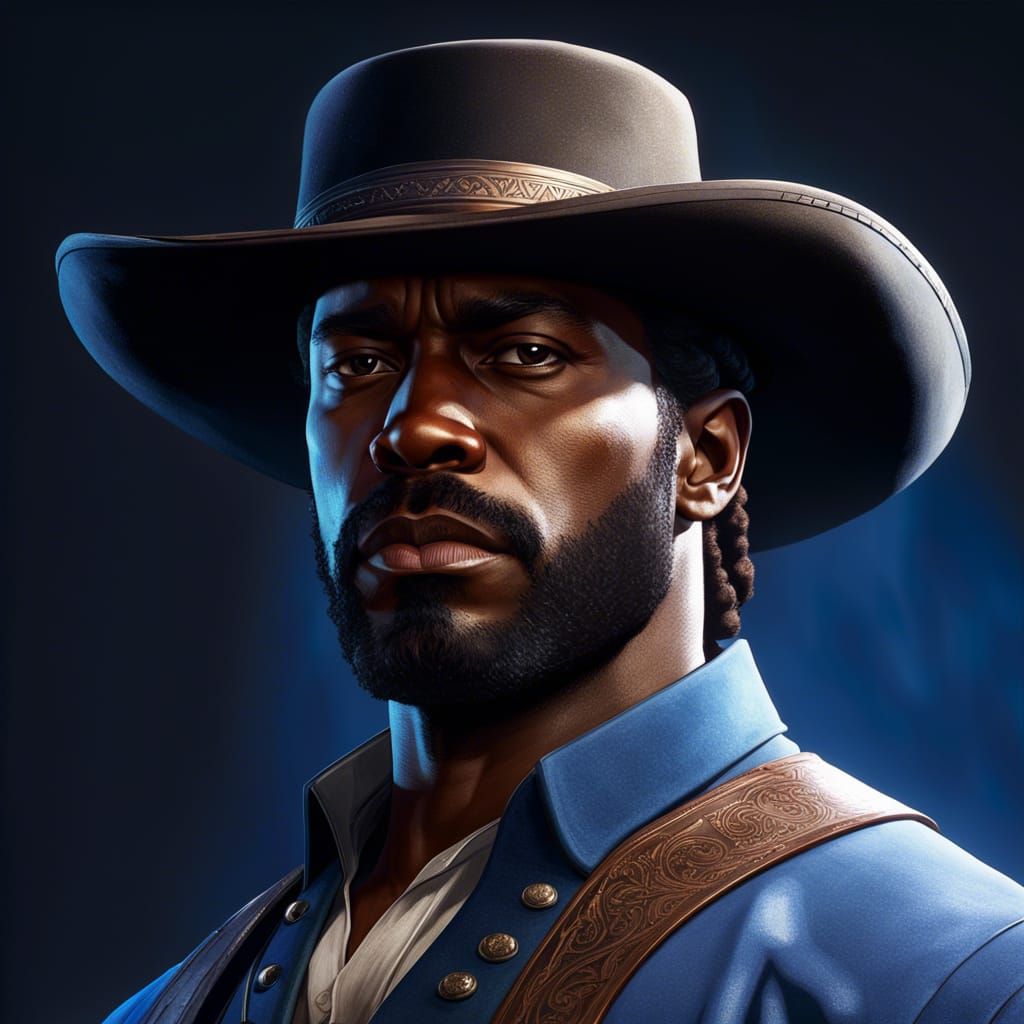 Charles Smith Portrait in Hyperdetailed Style