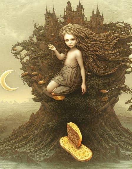 Surreal Kingdom of Hunger: Moon as Bread
