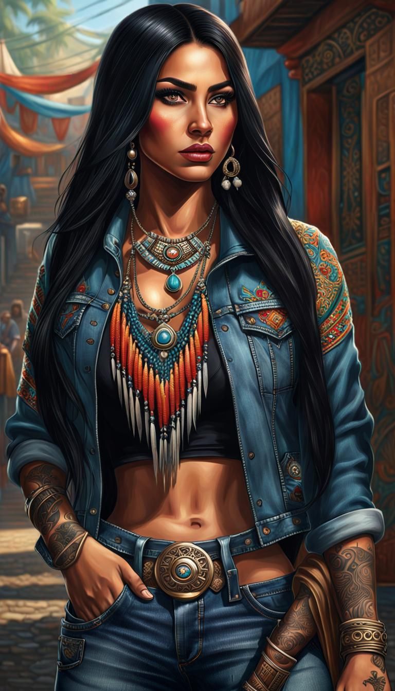 Hyperrealistic Sicaria Portrait in Medellin Street