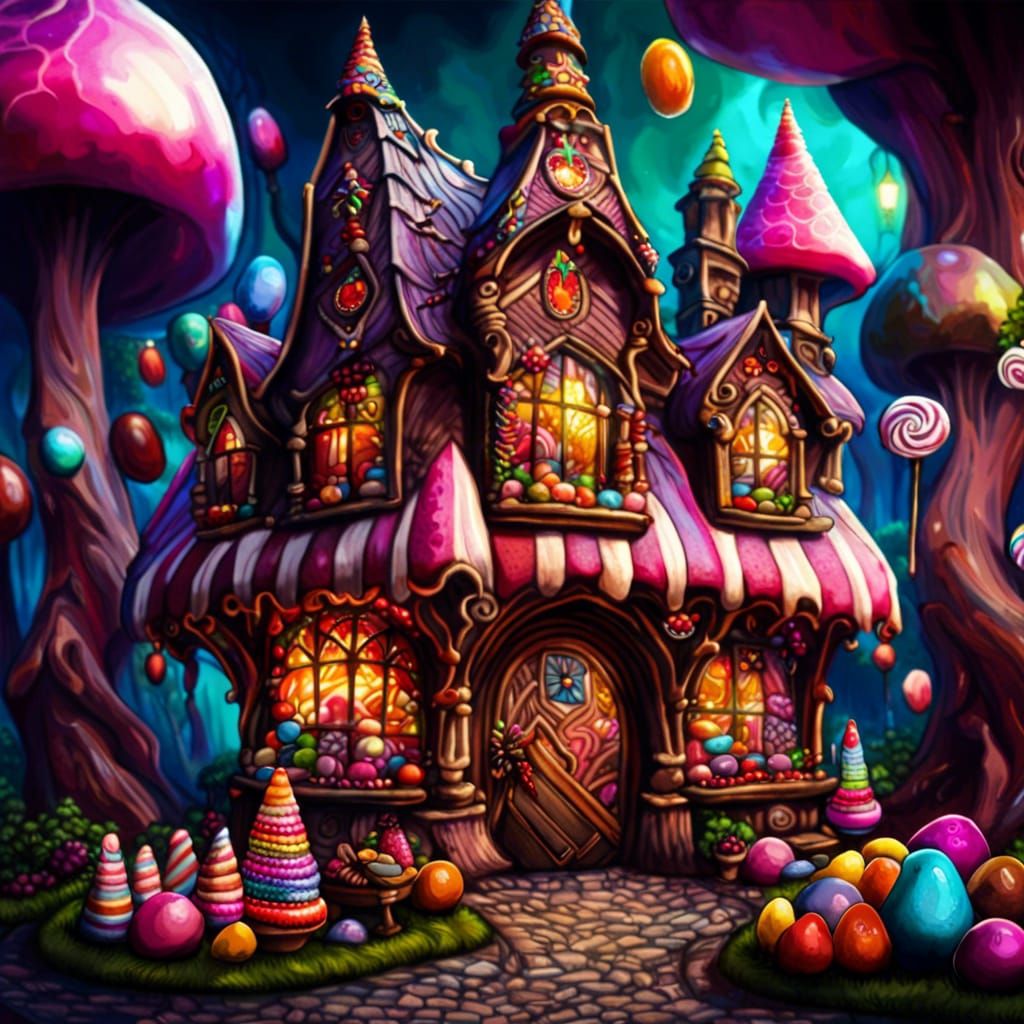 Ornate Fairy Candy Shop in Haunted Forest