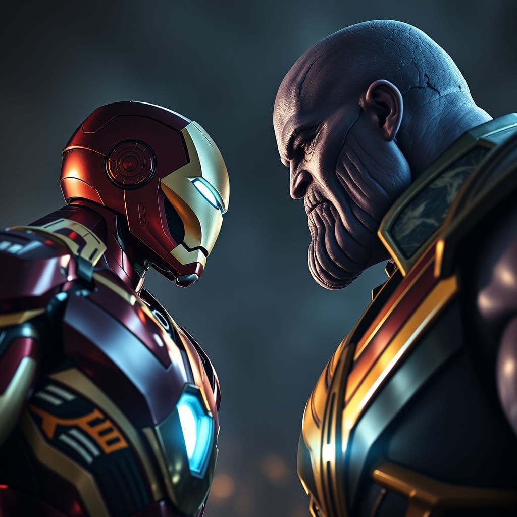 Ironman vs Thanos in Epic Battle