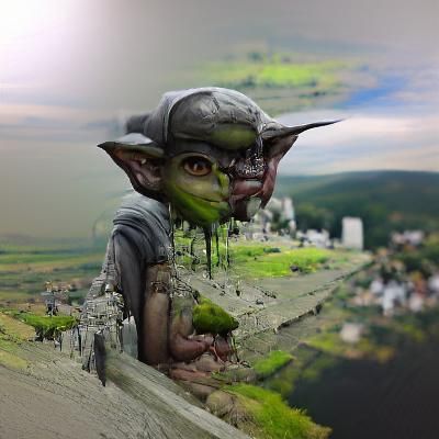 Detailed Matte Painting of a Goblin