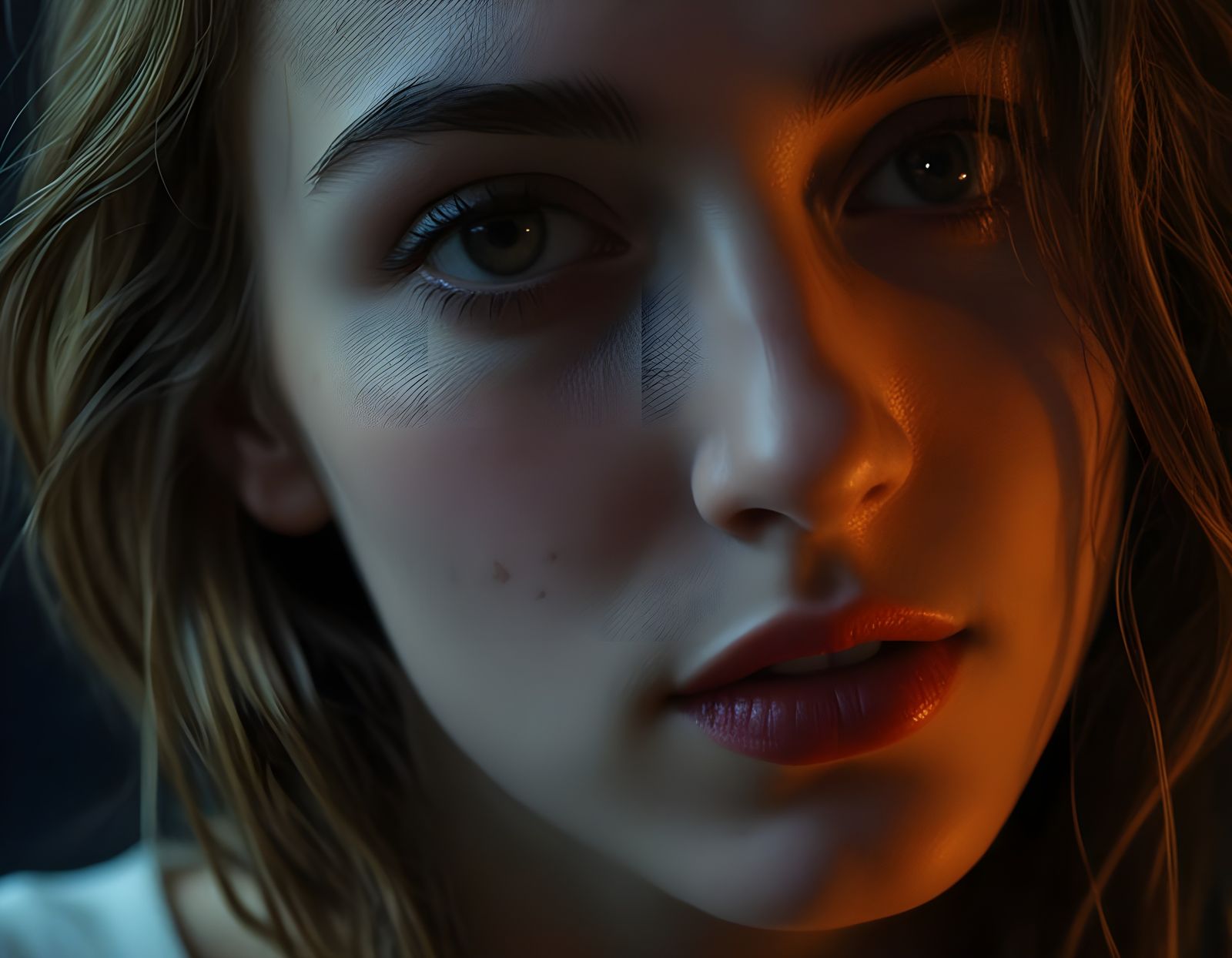 Ethereal Glamour Portrait in Hyperrealistic Style