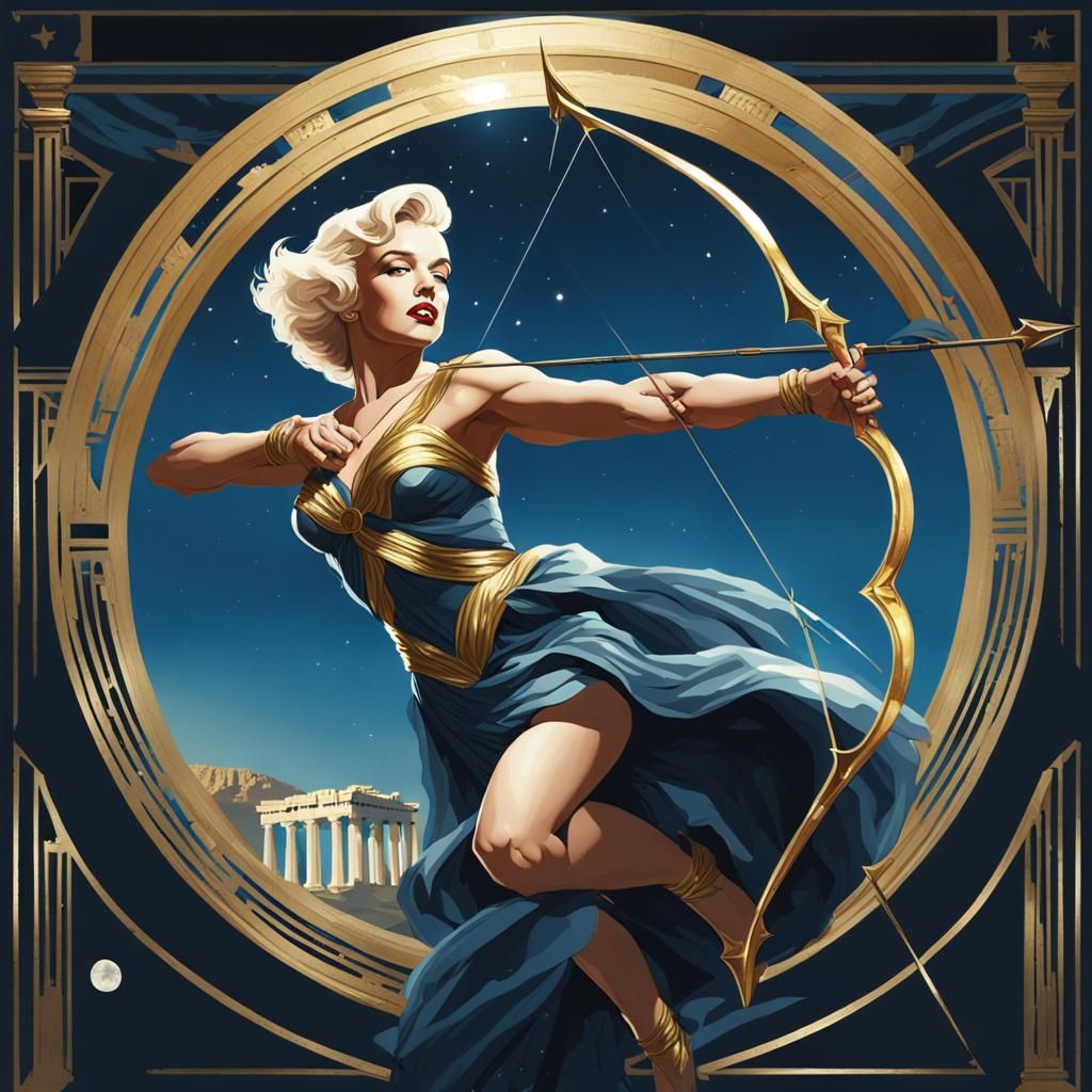 Marilyn Monroe is Artemis, Goddess of the Hunt, the Moon and Harvest