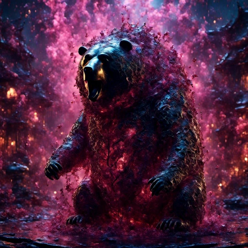 Abstract Geometric Design with Glowing Lines