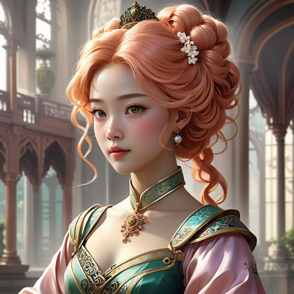 Asebi: East Family Princess, Artgerm and Mucha Style