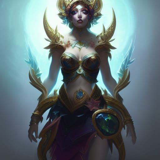 Detailed Concept Art of Sinister Cassiopeia
