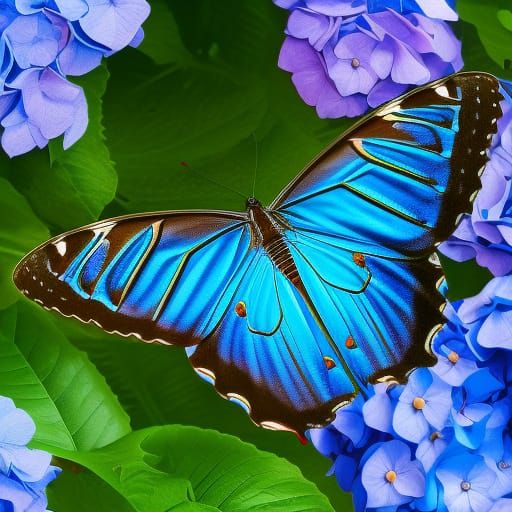Blue Morpho Butterfly