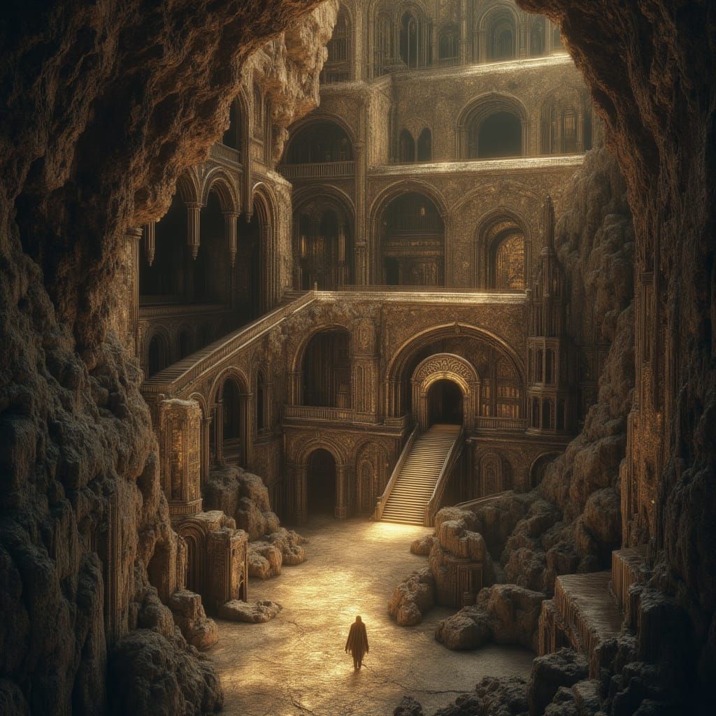 Underground Labyrinth Hideout With Boar Warriors