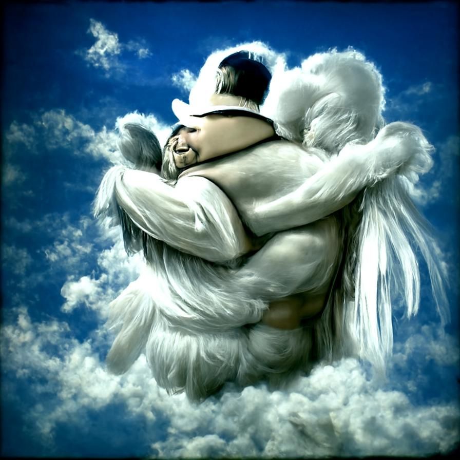 Ethereal Embrace: A Heavenly Hug