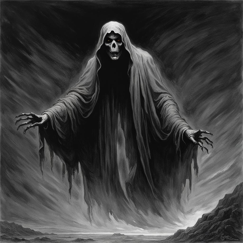 Terrifying Ghostface Horror in Gothic Style