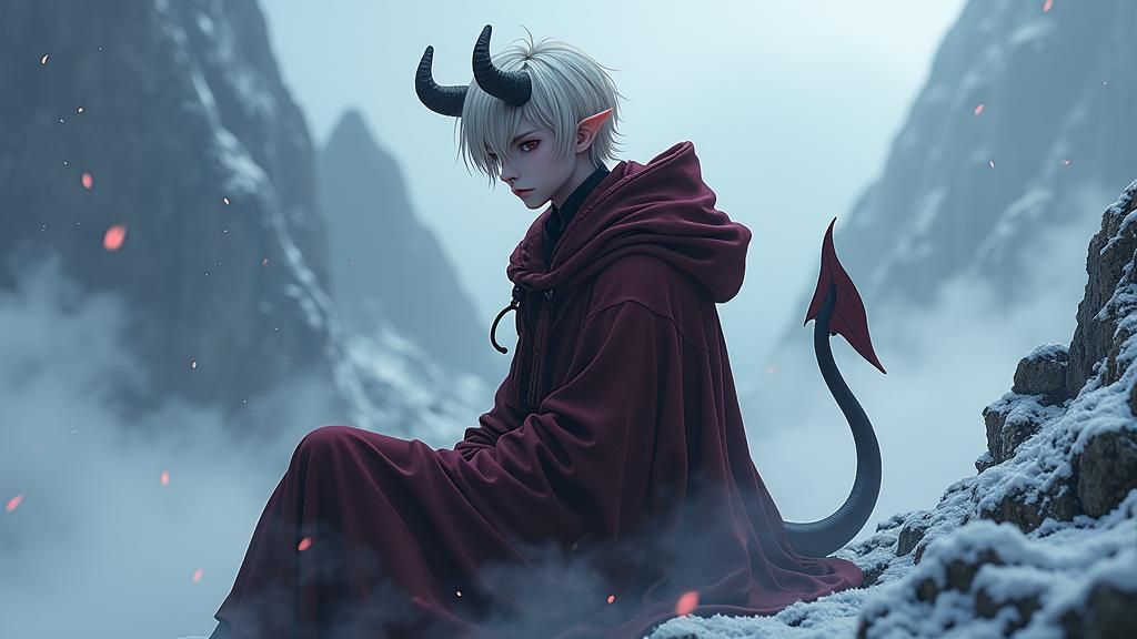 Anime Wight Devil in Misty Vapors