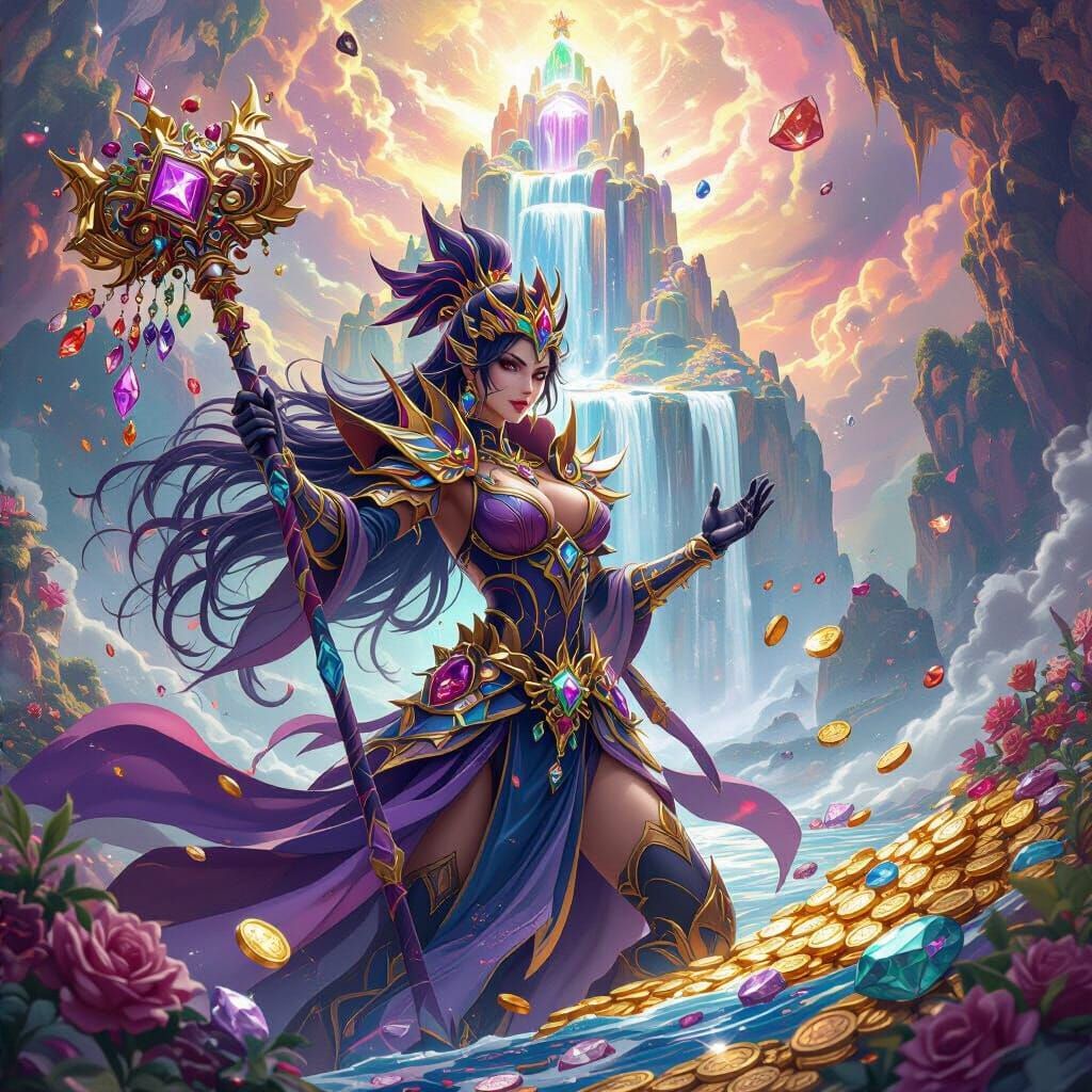 Android Warrior Cheers on Gem Island, Anime Style