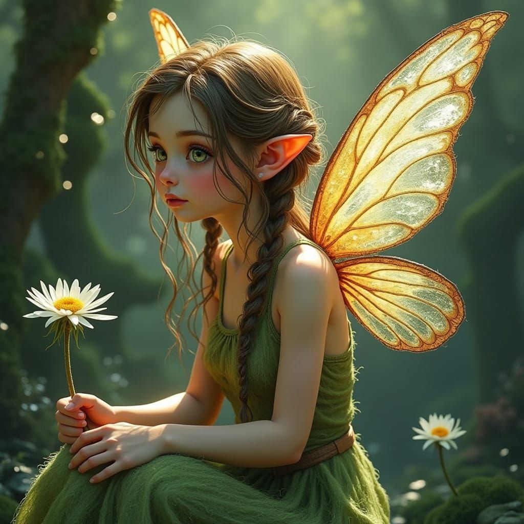 Realistic Fairies in Whimsical Forest Realism