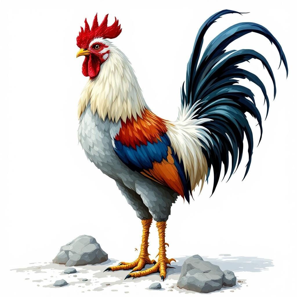 Proud Rooster Portrait