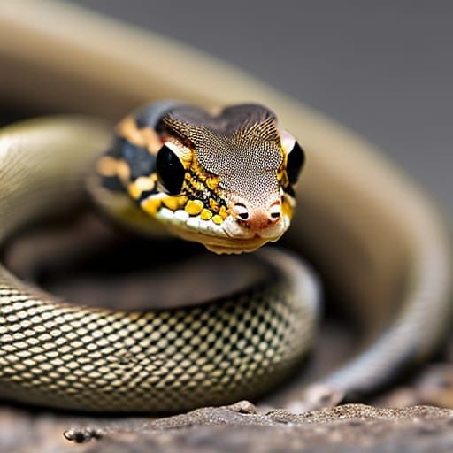 Detailed Cobra Portrait in Wildlife Photography Style