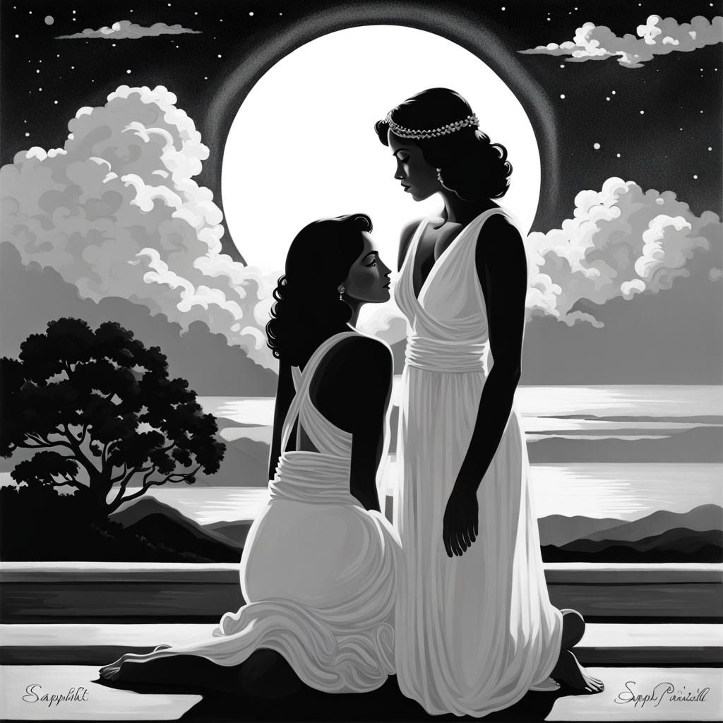 Sorority President Gazing into Eternity: Golden Age Illustra...