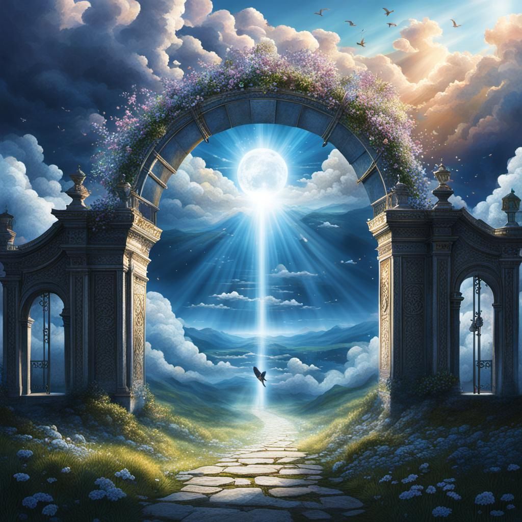 Ethereal Heavens Gate Illustration