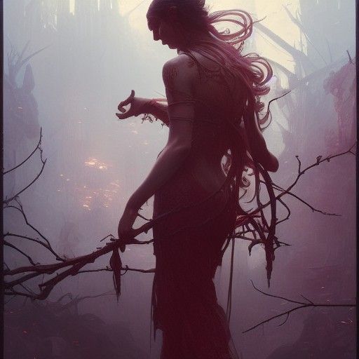 Dark Fantasy Valentine Concept Art in 8K