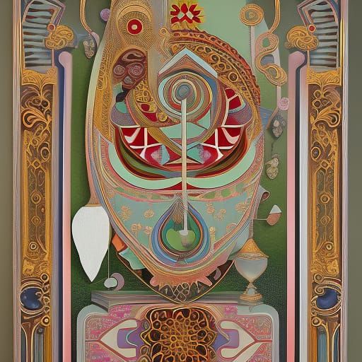 Giant Sphinx in the Style of Hieronymus Bosch