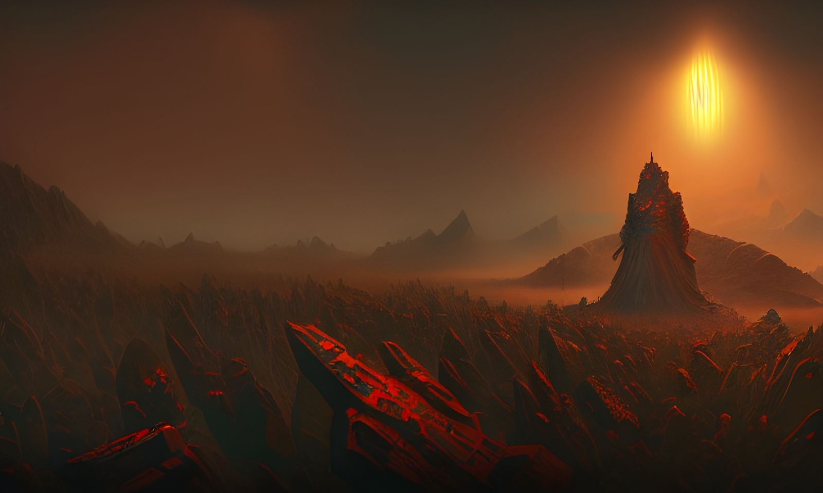 All Your Base: Volumetric Lighting Poster Art